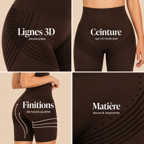 Le short 3D qui galbe les cuisses et le fessier